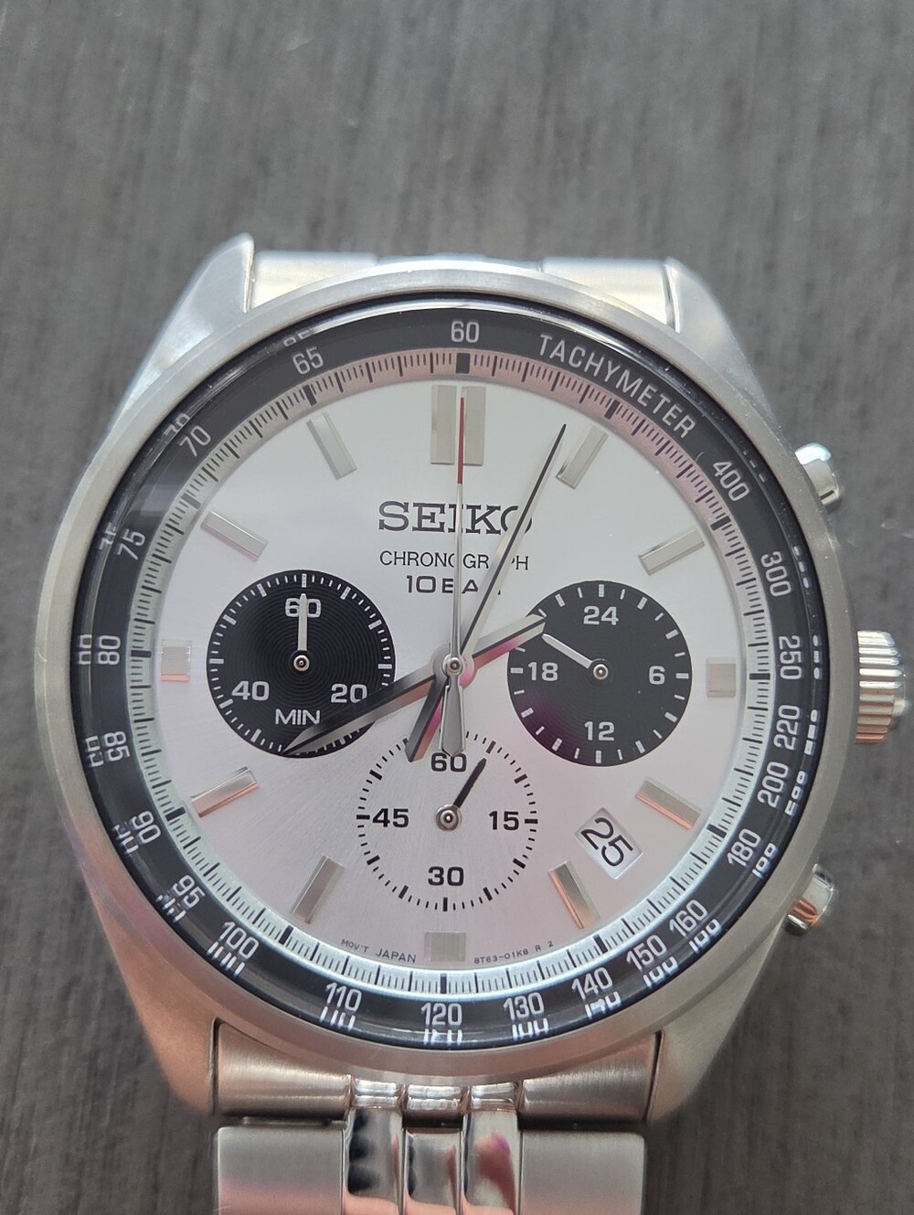 Seiko Motorsports Chronograph Quartz Silver Dial Men's Watch Item No. SSB425P1. - Picture 6 of 6